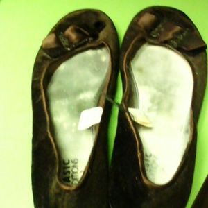 Brown suede flats  gently used item was too wide